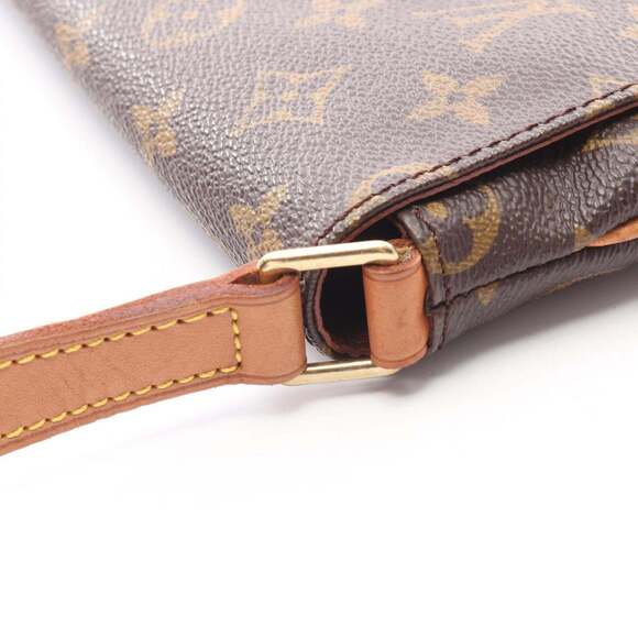 LOUIS VUITTON Brown Monogram Leather Shoulder Bag